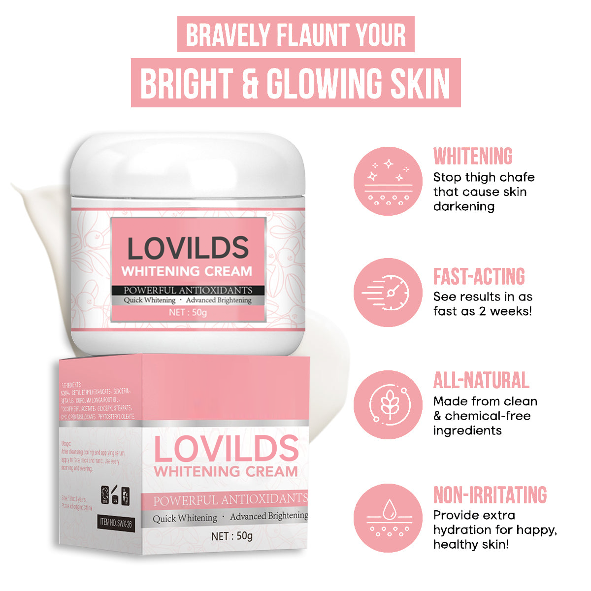 LOVILDS™ Skin Whitening Cream 🔥 Last Day Sale Off 70%🔥